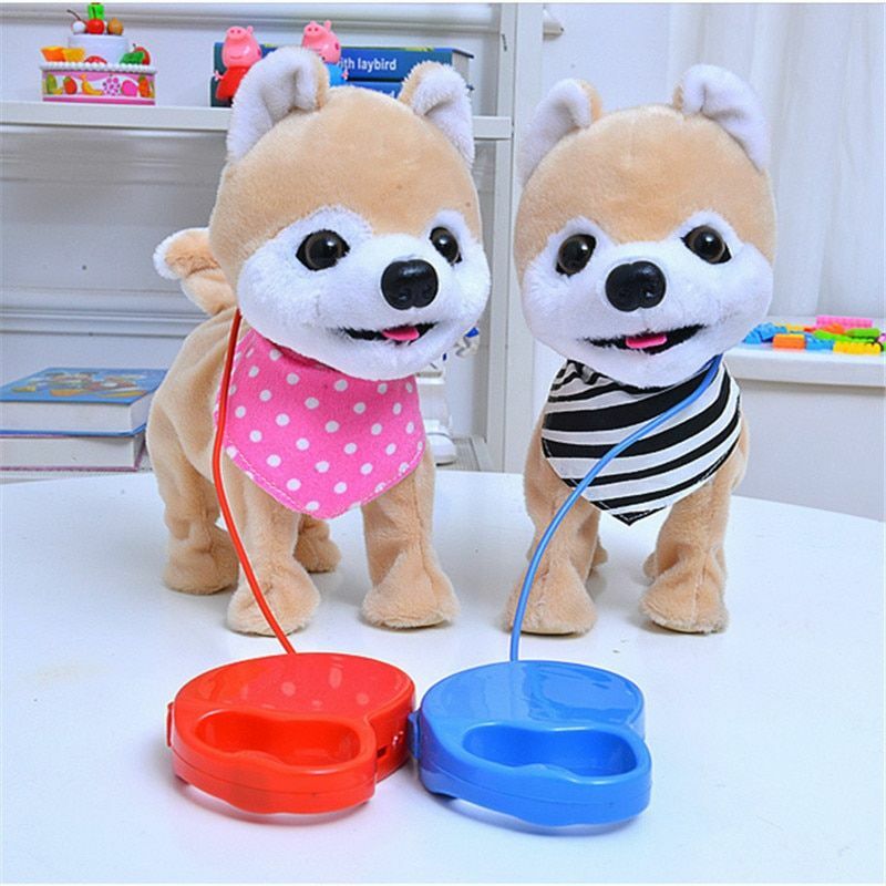 dancing dog toy on leash